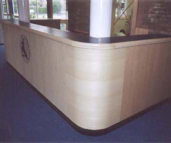 business reception desk